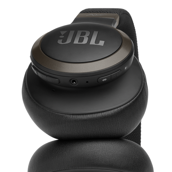 JBL Live 650BTNC - Black - Wireless Over-Ear Noise-Cancelling Headphones - Detailshot 2 image number null